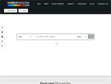 Tablet Screenshot of homespakistan.com